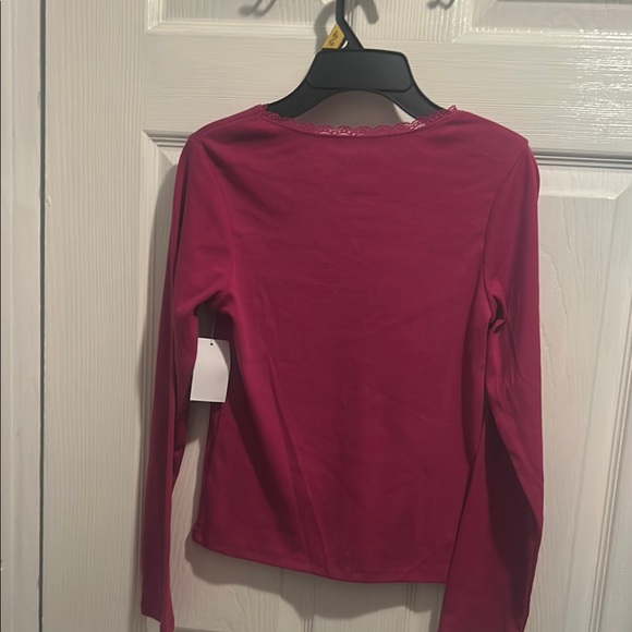 Kids Long Sleeve Shirt - Red - Picture 3 of 5